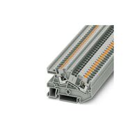 Terminal Block Connector 2 Position Feed Through Gray 10-24 AWG