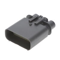 8 (6 + 2 Power) Rectangular Connectors - Housings Plug Gray 0.138" (3.50mm)
