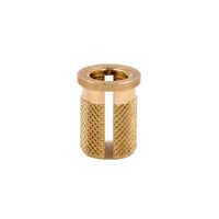Press-In Threaded Insert Yellow 0.44" Dia x 0.56" H (11.1mm x 14.3mm)