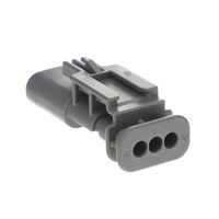 3 Rektangulære konnektorer – kabinett Plugg Grå