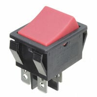 Interruptores de tecla basculante DPST 20A (CA) 125 V Montaje en panel, a presión