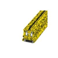 Terminal Block Connector 2 Position Feed Through Black, Yellow 8-24 AWG