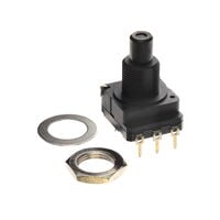 25k Ohm 1 Gang Linear Panel Mount Potentiometer 1.0 Turns Carbon 0.2W, 1/5W PC Pins