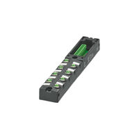 Betätiger-Kasten Öffnung für 8 Verbindungen Schwarz