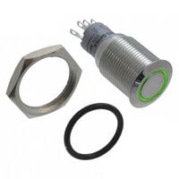 Pushbutton Switch SPDT Anti-Vandal, Illuminated Panel Mount, Front