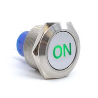 Pushbutton Switch DPDT Anti-Vandal, Illuminated Panel Mount, Front