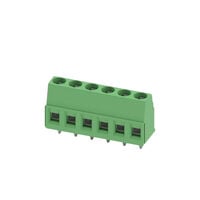 6 Position Wire to Board Terminal Block Horizontal with Board 0.197" (5.00mm) Through Hole