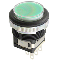 Pushbutton Switch SPDT Standard, Illuminated Panel Mount, Front