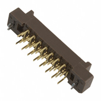 30 位置 连接器 插头，中央触点带 通孔 镀金