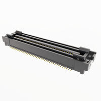 80 Poliger Steckverbinder Steckleiste, Mittelleistenkontakte, mit Spielraum Oberflächenmontage Gold