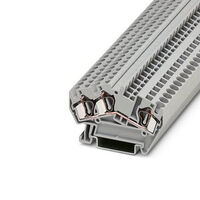 Terminal Block Connector 2 Position Feed Through Gray 10-28 AWG
