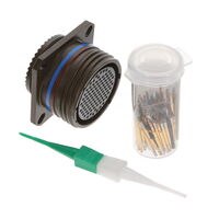 8 Position Circular Connector Plug, Female Sockets Crimp