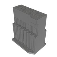 14 Rectangular Connectors - Housings Insulator Black 0.050" (1.27mm)