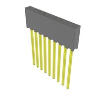 9 Position Receptacle Connector 0.079" (2.00mm) Through Hole Gold