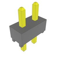 Connector Header Through Hole 2 position