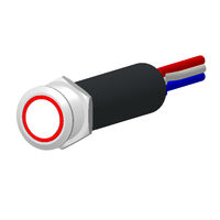 Pushbutton Switch SPDT Anti-Vandal, Illuminated Panel Mount, Front