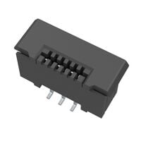 6 Position FFC, FPC Connector Contacts, Vertical - 1 Sided 0.020" (0.50mm) Surface Mount