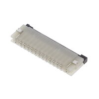 12 Position FFC, FPC Connector Contacts, Bottom 0.039" (1.00mm) Surface Mount, Right Angle