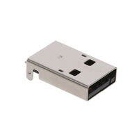 USB-A (USB TYP A) , , Stecker Steckverbinder, 4 Positionen, Oberflächenmontage, rechtwinklig, Durchsteckloch