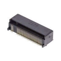 67 位置 母头 连接器 M.2（NGFF）小型卡 镀金 0.020"（0.50mm） 黑色