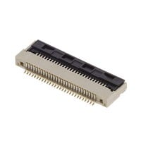 28 Position FFC, FPC Connector Contacts, Bottom 0.020" (0.50mm) Surface Mount, Right Angle