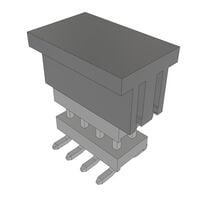 8 Positionen, Steckleiste, Abstandshalter, Steckverbinder 0,079" (2,00mm) Zinn Oberflächenmontage