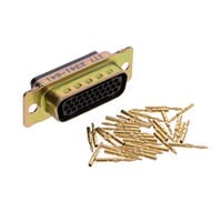 31 Position D-Sub, Double Density Receptacle, Female Sockets Connector