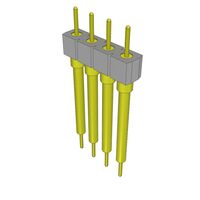 Connector Header Through Hole 4 position 0.100" (2.54mm)