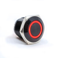 Pushbutton Switch SPST-NO Anti-Vandal, Illuminated Panel Mount, Front