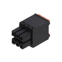 6 Position Terminal Block Plug, Female Sockets Free Hanging (In-Line)