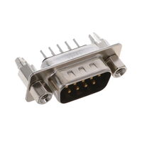 9 Position D-Sub Plug, Male Pins Connector
