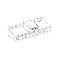 連接器排針座 表面黏著式 7 位置 0.098" (2.50mm)
