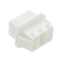 6 刀片式电源连接器 -  外壳 插头 黄色 0.335"（8.50mm）