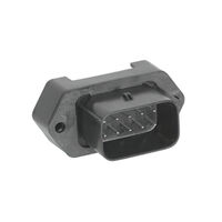 针座连接器 面板安装，通孔 10 位置 0.230"（5.84mm）