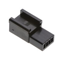 4 Rectangular Connectors - Housings Plug Black 0.079" (2.00mm)