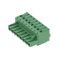 8 腳位端子台 插頭、母插座 、 0.200" (5.08mm) 、 、 180° 、 懸掛式 (直列)