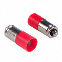 LED Lamp Replacement Red Midget Groove 12V T - 1 3/4