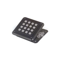 Keypad Switch 16 Transparent Key Cap Keys Conductive Rubber Contacts Matrix Output Illuminated - White 0.05A @ 24VDC