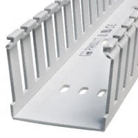 Wire Duct White Slotted (Raceway), Base Screw 6.00' (1.83m)