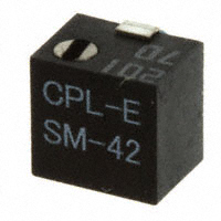 200 Ohms 0.25W, 1/4W J Lead Surface Mount Trimmer Potentiometer Cermet 11.0 Turn Side Adjustment