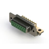 15 Position D-Sub Receptacle, Female Sockets Connector