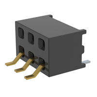 6 Position Receptacle Connector 0.079" (2.00mm) Surface Mount, Right Angle Gold