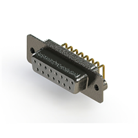 15 Position D-Sub Receptacle, Female Sockets Connector