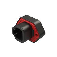 Tilslutnings-header Panelmontering, Hulmontering 4 positioner 0,264" (6,71mm)