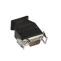 37 Position Two Piece Backshell Connector Black 45°, 180° Unshielded