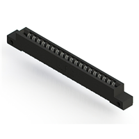 38 Position Female Connector Non Specified - Dual Edge Tin 0.156" (3.96mm) Black