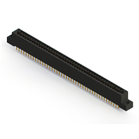 88 Position Female Connector Non Specified - Dual Edge Gold 0.125" (3.18mm) Black