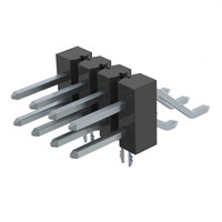 Steckverbinder, Steckleiste Oberflächenmontage, rechtwinklig 8 positionen 0,100" (2,54mm)