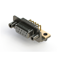 9 Position D-Sub Receptacle, Female Sockets Connector