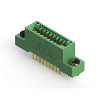 18 Position Female Connector Non Specified - Dual Edge Gold 0.100" (2.54mm) Green